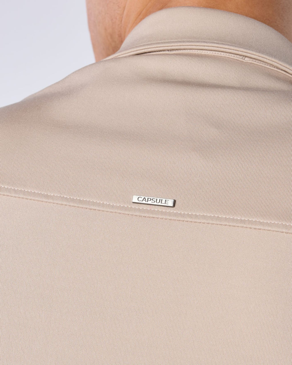 Atelier Signature Regular Fit Zipped Overshirt - Taupe