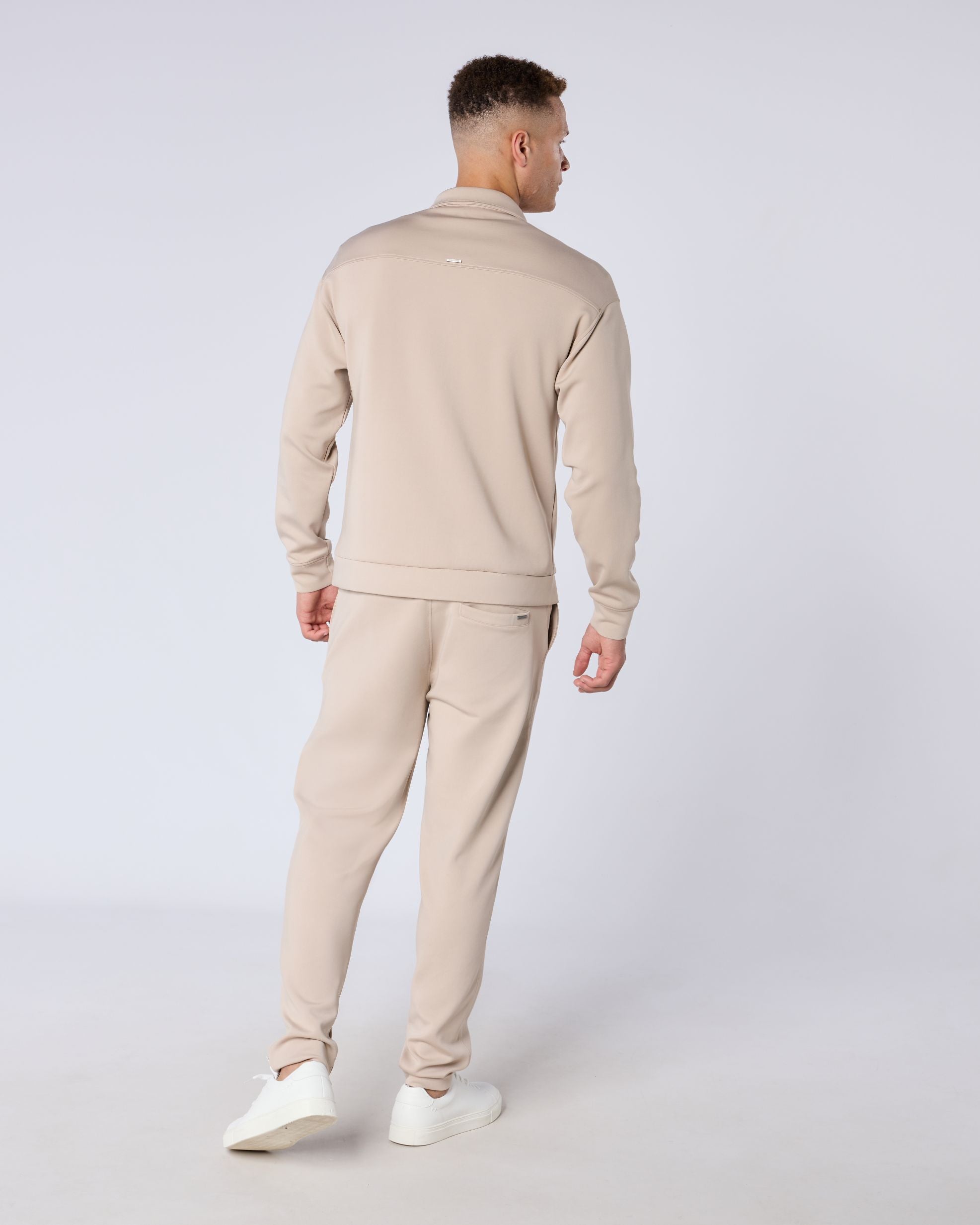 Atelier Signature Regular Fit Zipped Overshirt - Taupe