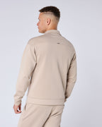 Atelier Signature Regular Fit Zipped Overshirt - Taupe