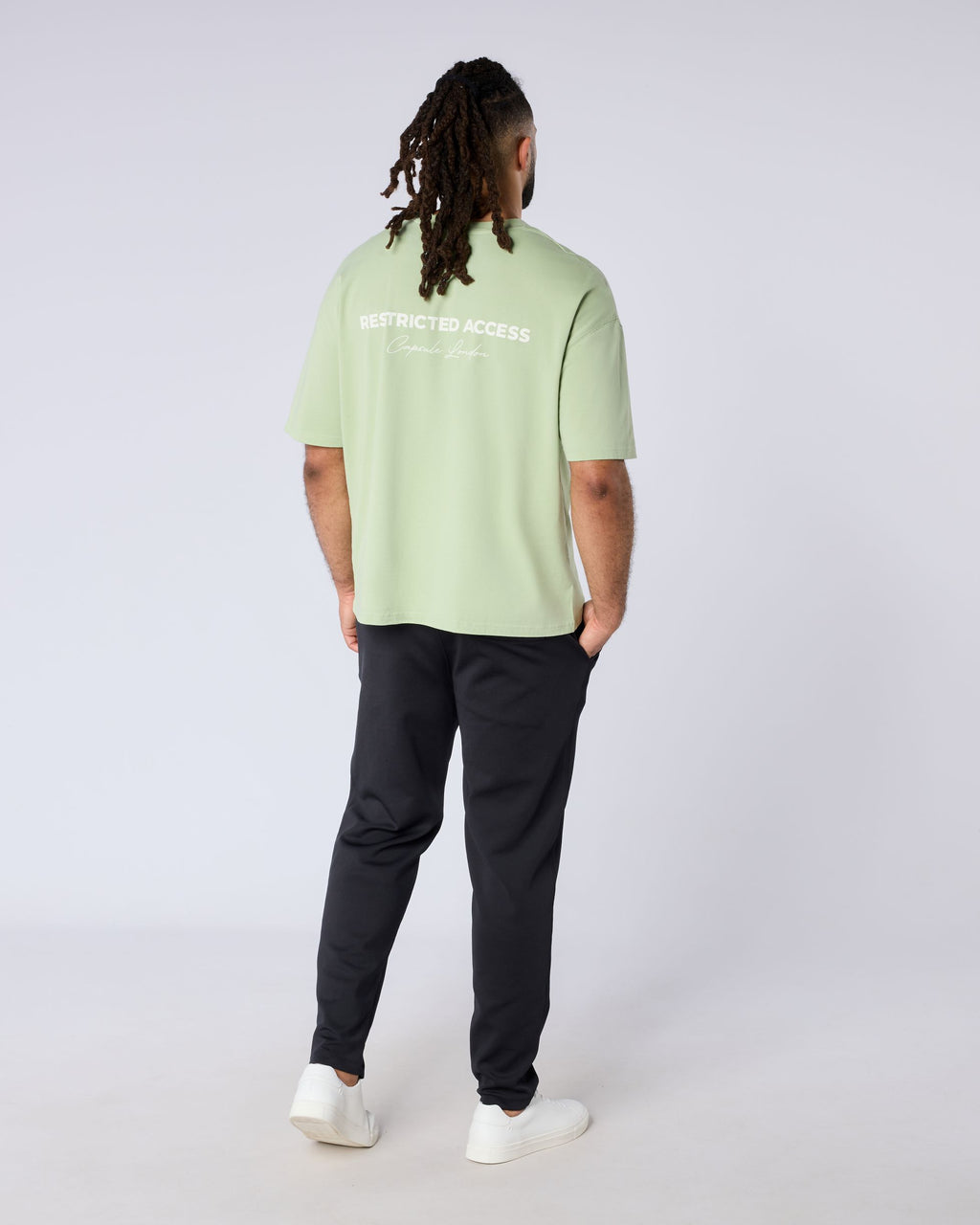 Restricted Access Autograph Signature Oversized T Shirt - Green