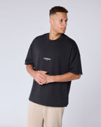 Restricted Access Autograph Signature Oversized T Shirt - Black