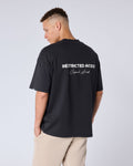 Restricted Access Autograph Signature Oversized T Shirt - Black