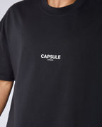 Restricted Access Autograph Signature Oversized T Shirt - Black