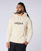 3D Emblem Relaxed Fit Hoodie - Oat