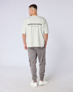 Restricted Access Autograph Signature Oversized T Shirt - Stone