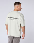 Restricted Access Autograph Signature Oversized T Shirt - Stone