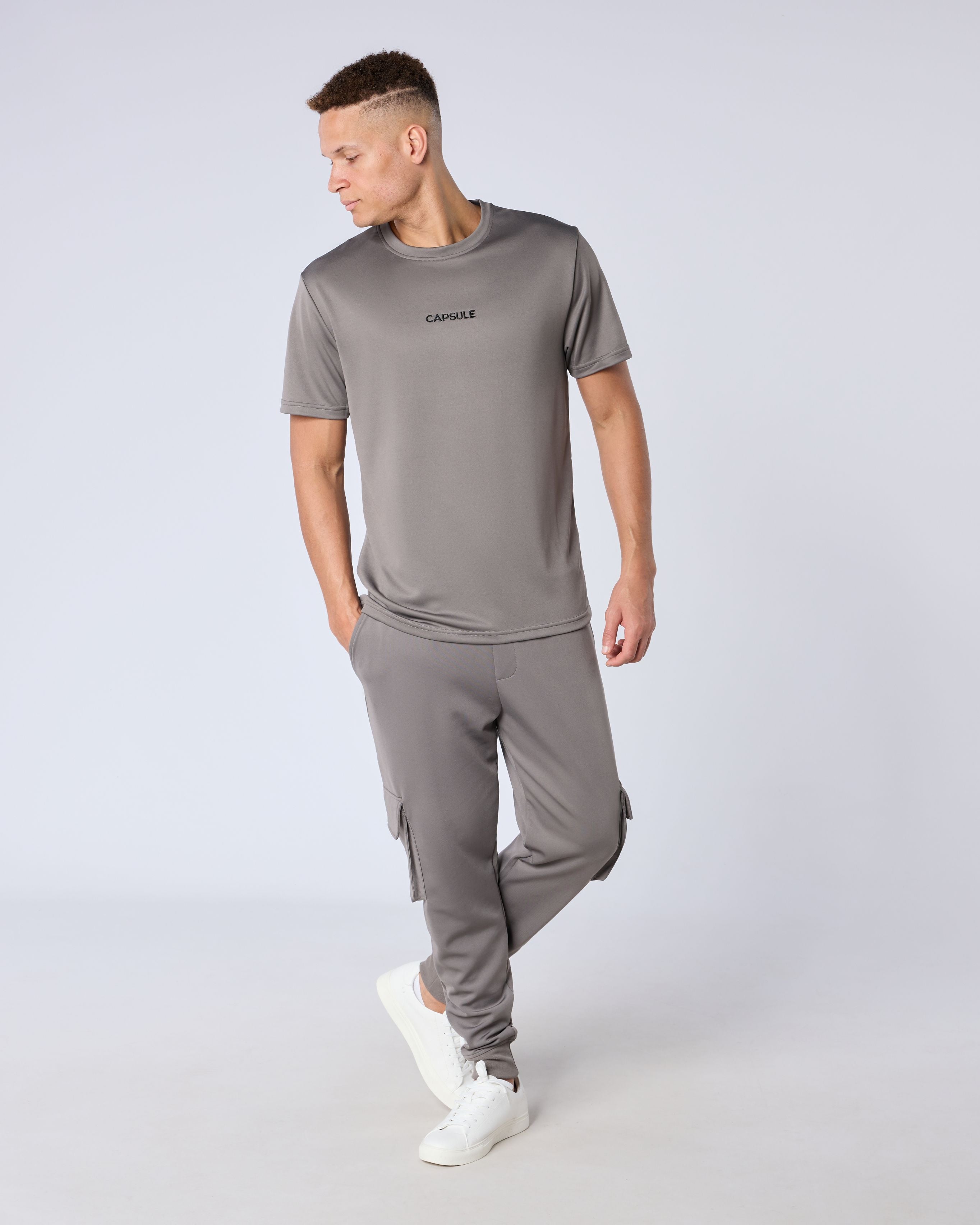 Arlo Regular Fit T-Shirt - Charcoal/Black