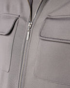Arlo Zipped Regular Fit Overshirt - Charcoal