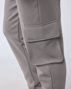 Arlo Regular Fit Cuffed Cargo Trouser - Charcoal