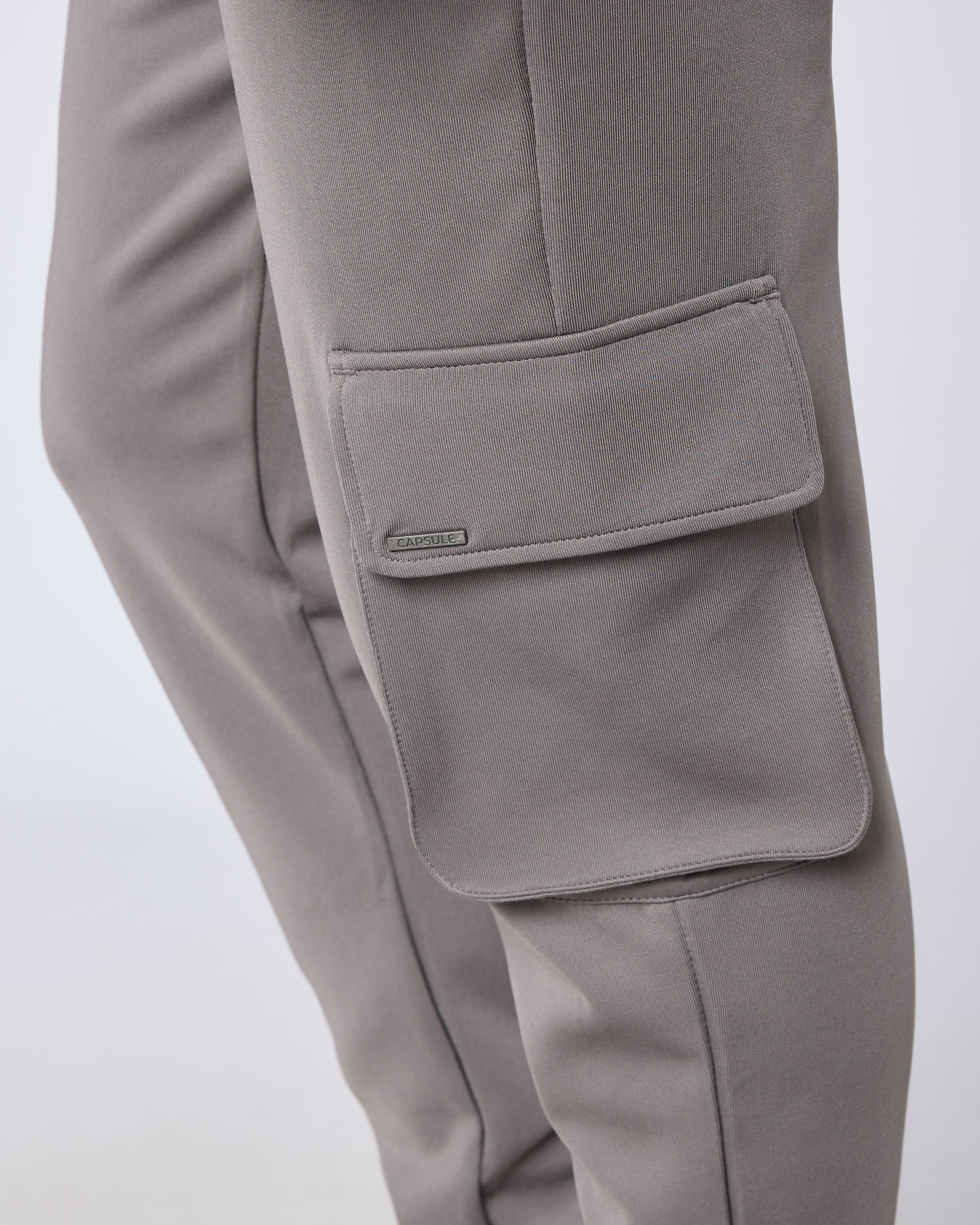 Arlo Regular Fit Cuffed Cargo Trouser - Charcoal