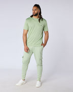 Celadon Regular Fit Pocketed T-Shirt - Green
