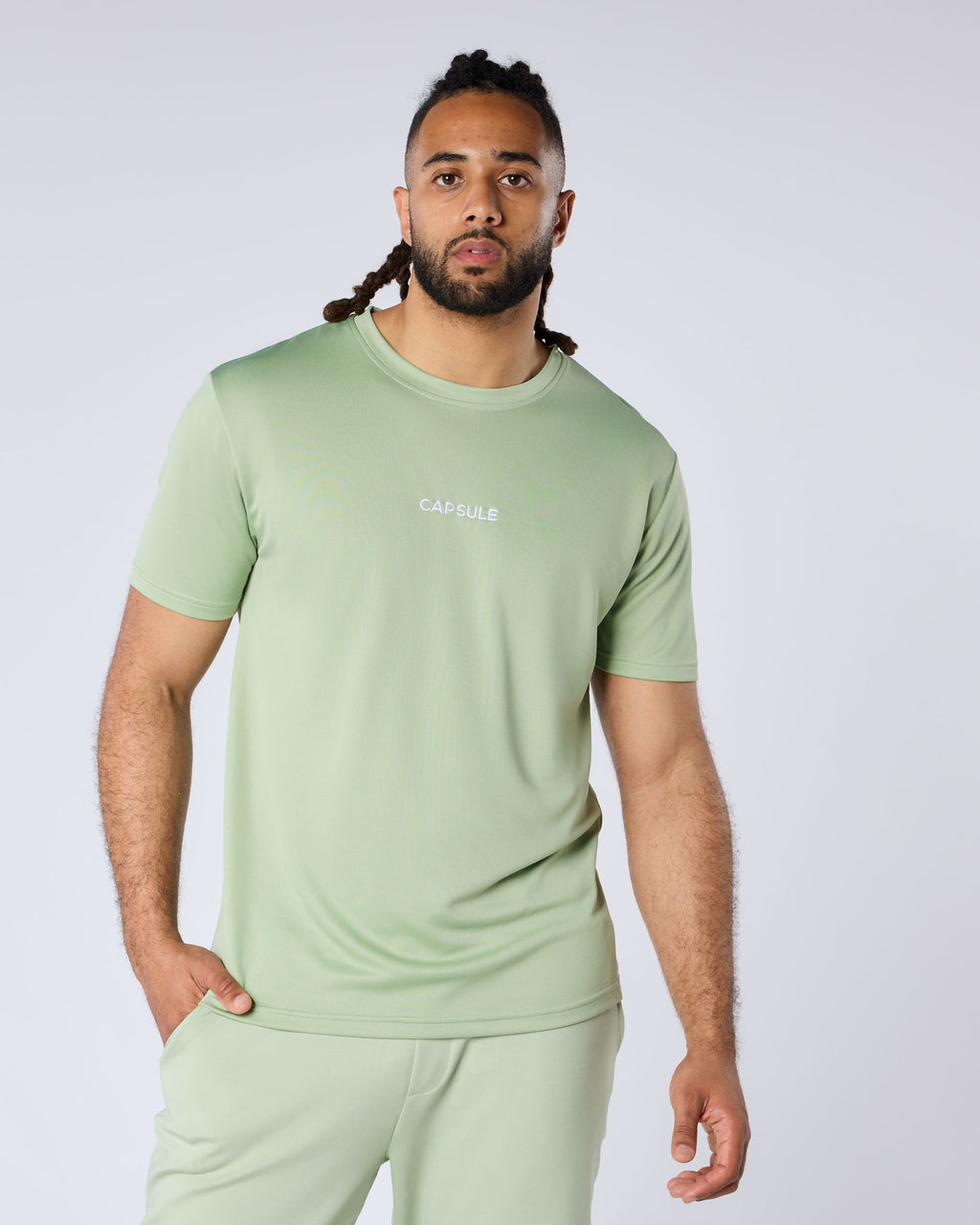 Celadon Regular Fit T-Shirt - Green