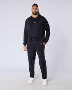 Obsidian Signature Regular Fit Zipped Overshirt - Black