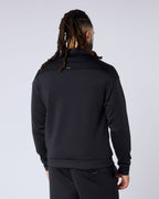 Obsidian Signature Regular Fit Zipped Overshirt - Black